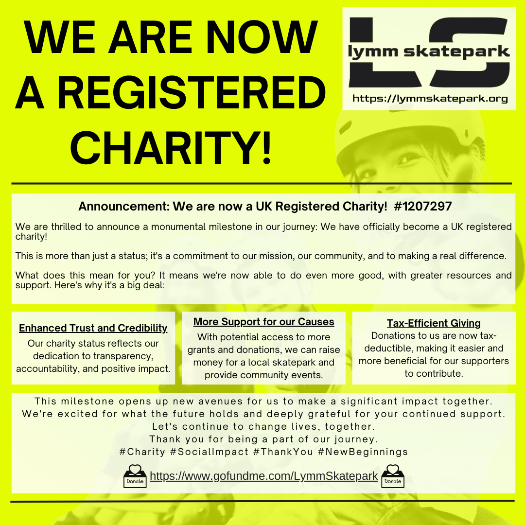 We are now officially a UK Registered Charity! #1207297